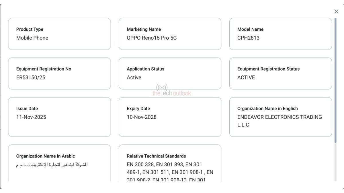 Infinium tech | Graphics designing company Oppo Reno15 Pro headed for global release