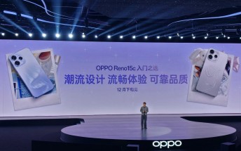Oppo Reno15c officially teased on stage, here's when it's coming