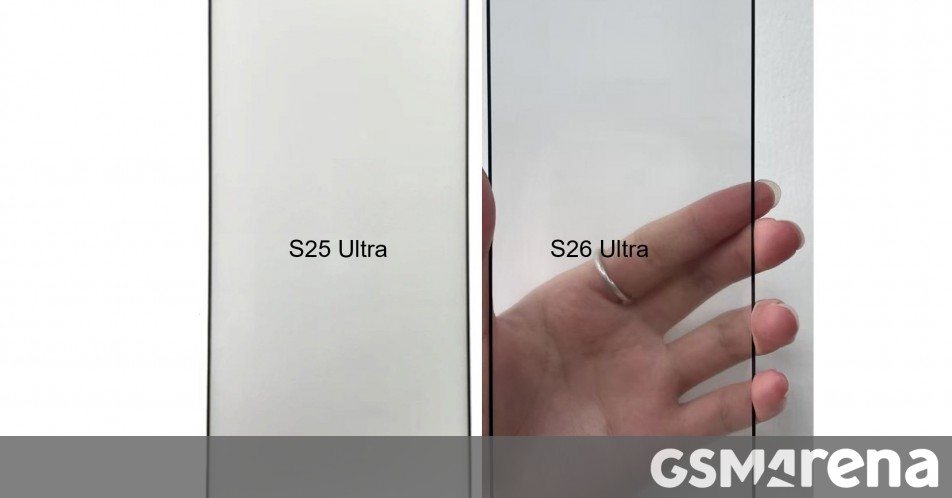 Samsung Galaxy S26 Ultra's screen protector gets compared to the S25 Ultra's