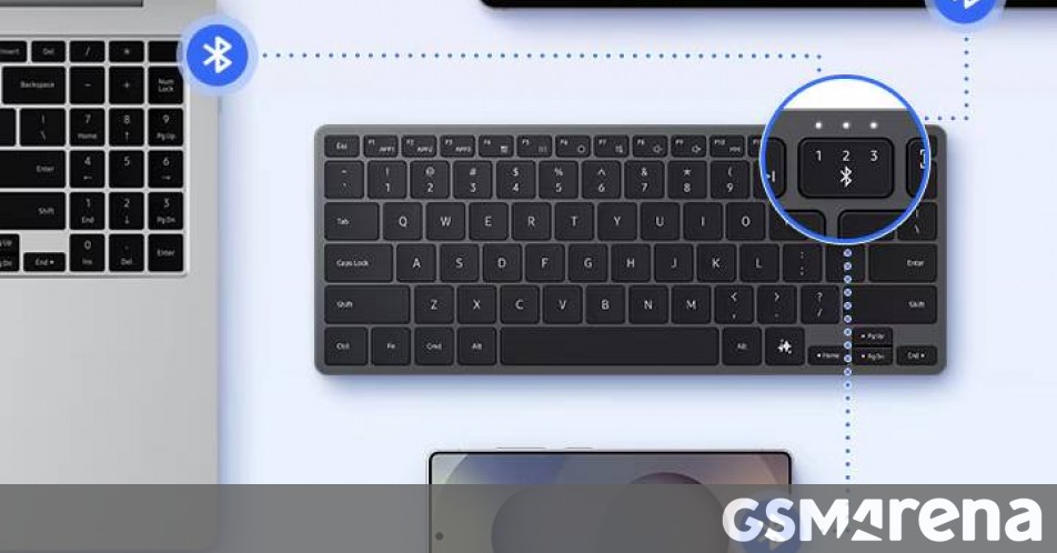 Samsung's new Smart Keyboard can connect to three devices over Bluetooth, has a DeX key