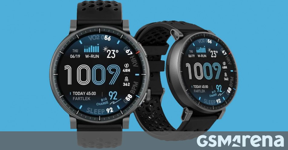 Amazfit Active Max leaks with large 576mAh battery