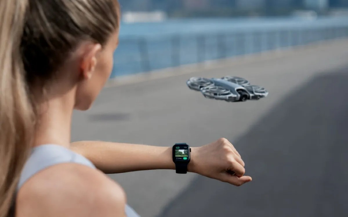 Infinium tech | Graphics designing company You can now control DJI Neo 2 with your Apple Watch