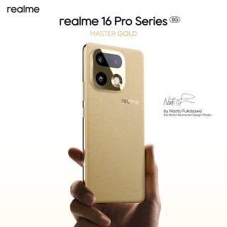 Realme 16 Pro Master Gold and Master Gray