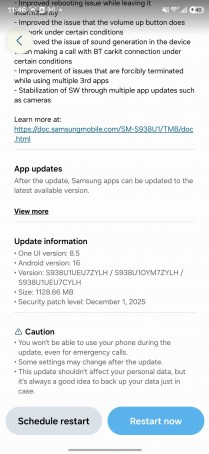 One UI 8.5 second beta