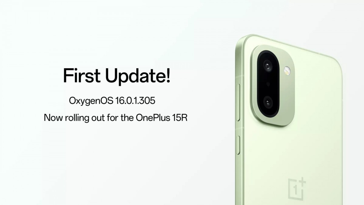 Both the OnePlus 15R and OnePlus Pad Go 2 have already received their first software update