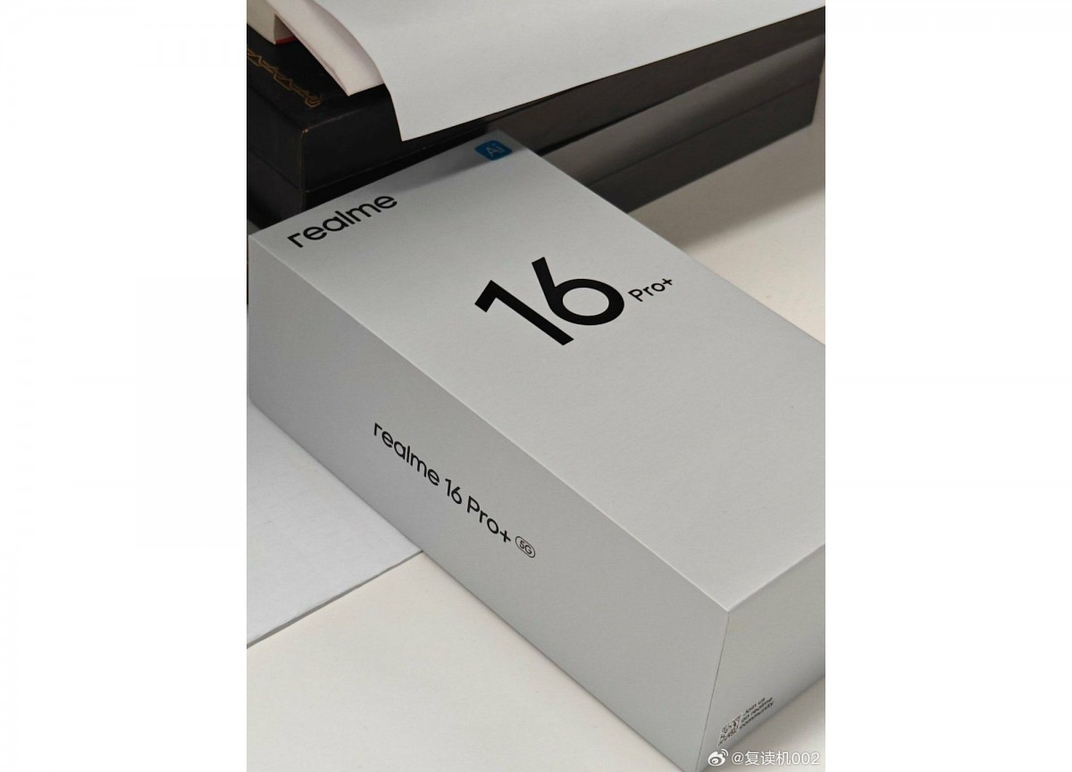 Realme 16 Pro+ box leaks, periscope telephoto camera rumored again
