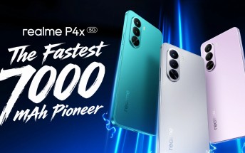 Realme P4x unveiled with the Dimensity 7400 Ultra SoC, a 144Hz screen, and a 7,000 mAh battery