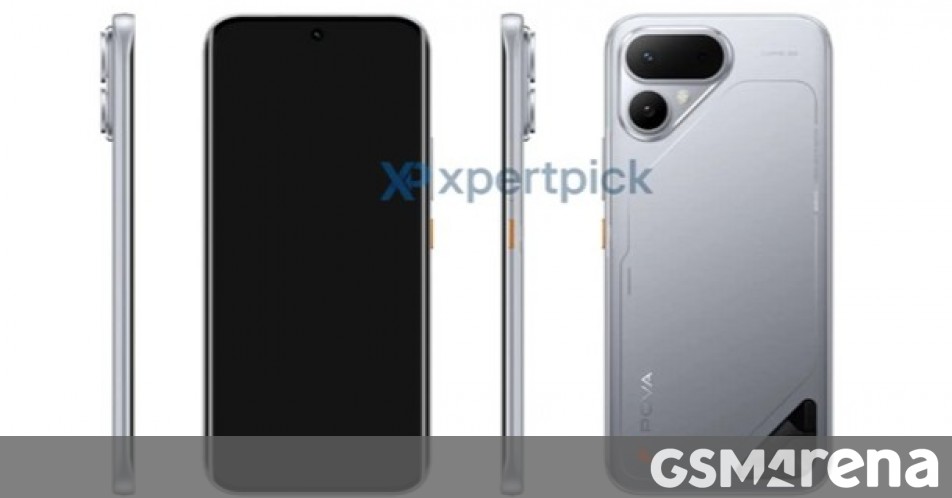 Tecno Pova Curve 2's specs and render surface
