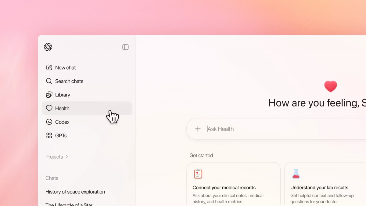 Infinium tech | Graphics designing company OpenAI launches ChatGPT Health with Apple Health and MyFitnessPal integration