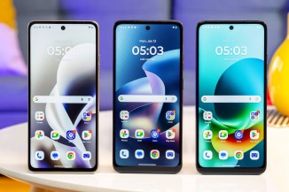 The Moto G Power (2026) on the left, Moto G (2026) in the middle, and the Moto G Play (2026) in the right