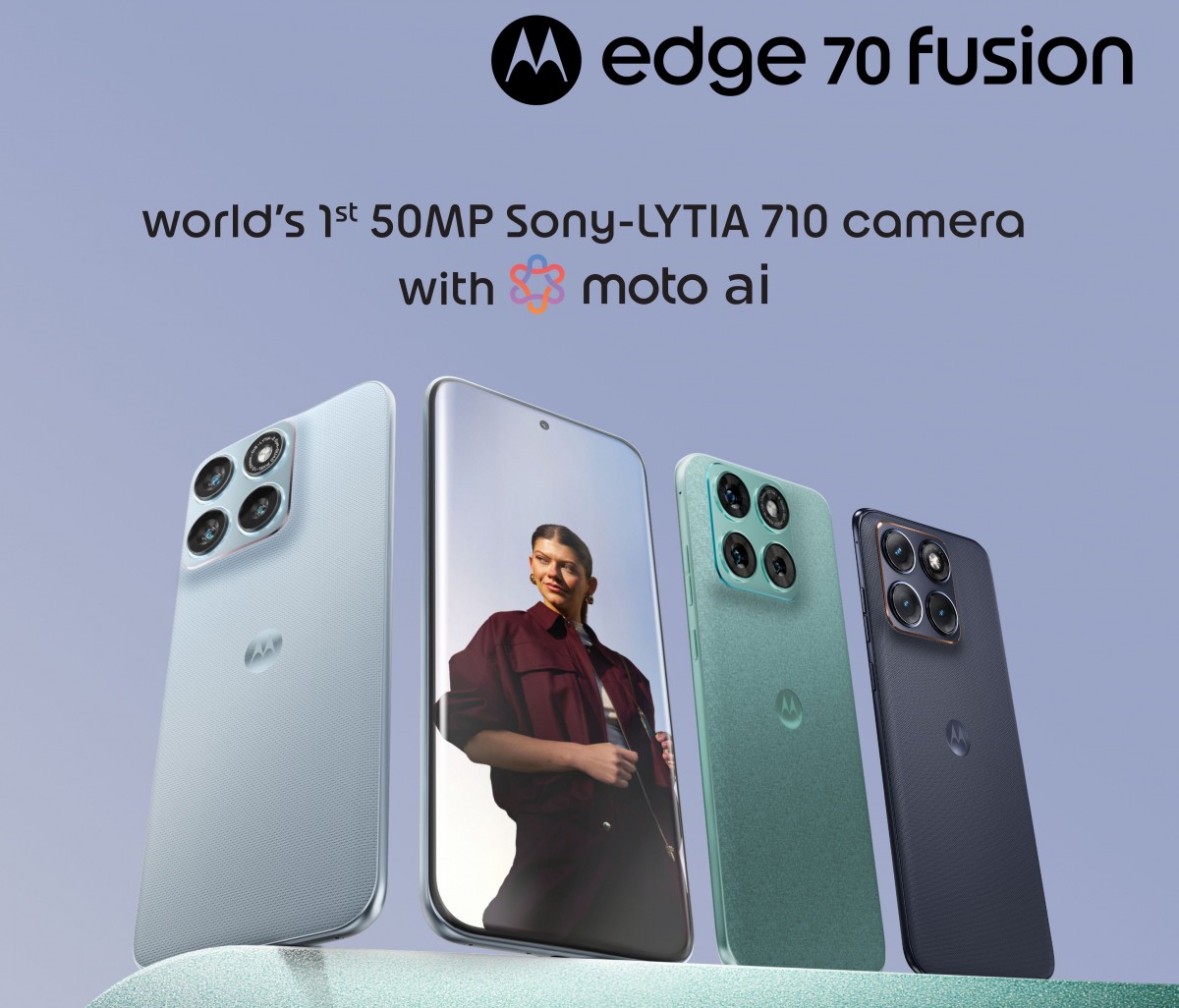 Motorola officially confirms the Edge 70 Fusion's main specs, shows all the colors
