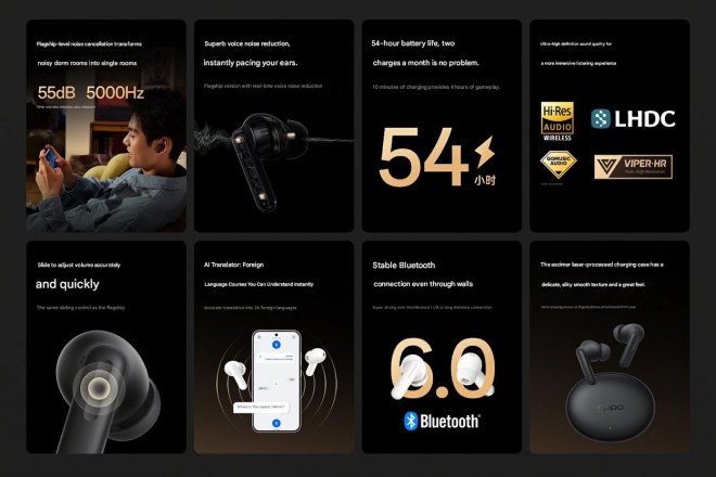 Enco Air5 Pro key specs (machine translated from Chinese)