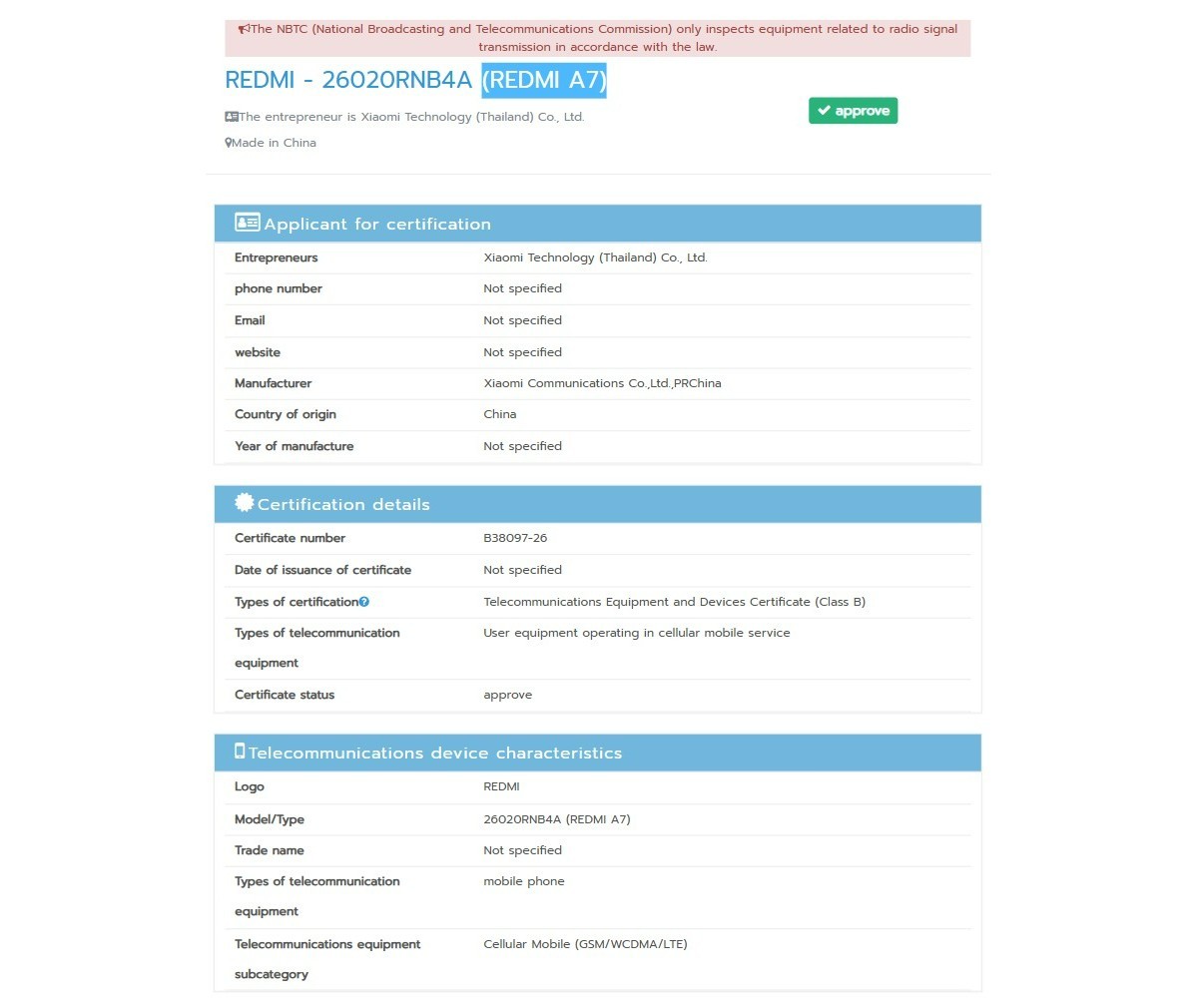 Infinium tech | Graphics designing company Redmi A7 also certified, may launch alongside Redmi A7 Pro