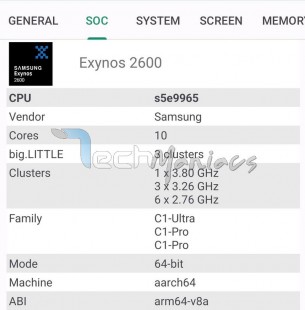 Chipset info: Galaxy S26 Ultra with Snapdragon 8 Elite Gen 5 for Galaxy
