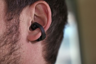 This is how the LinkBuds Clip look on ear