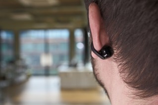 This is how the LinkBuds Clip look on ear