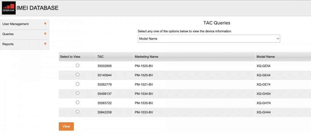 Sony Xperia 1 VIII और Xperia 10 VIII मॉडल नाम GSMA के साथ पंजीकृत हैं