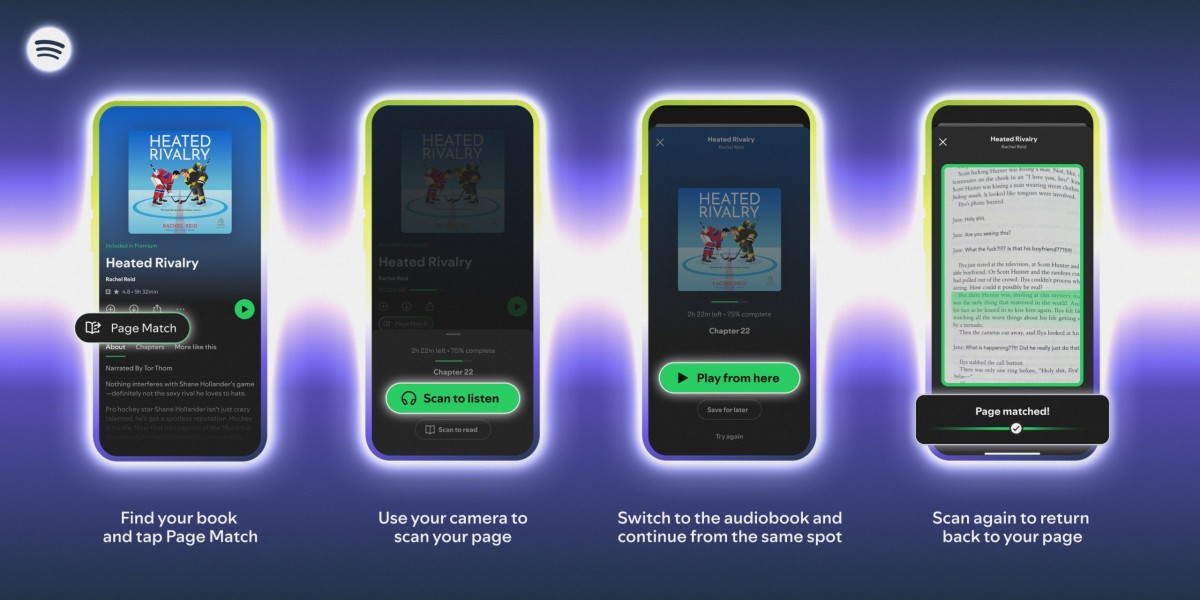 Spotify launches Page Match, syncing your audiobook progress with physical books and e-books