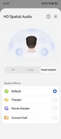 Head tracking, sound modes and custom EQ