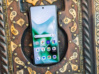 The phone in Pantone Blackened Blue