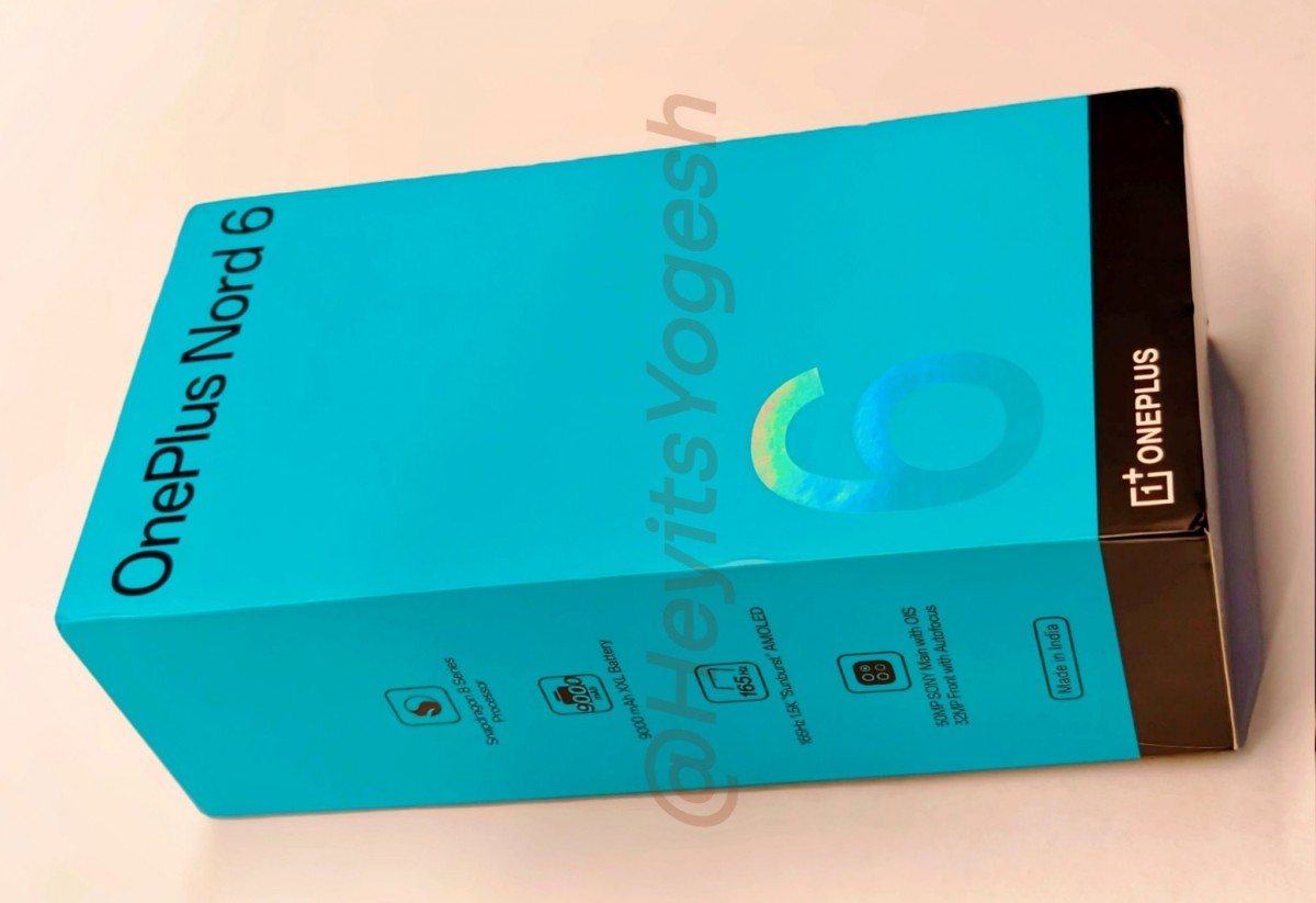 OnePlus Nord 6 retail box leak reveals key specifications