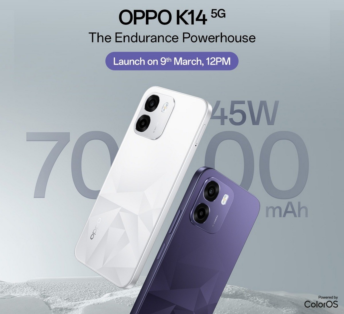 Oppo K14 has most of its specs officially revealed ahead of March 9 launch