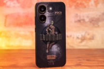 The back of the Poco X8 Pro Iron Man Edition