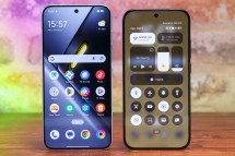 The Poco X8 Pro compared with the larger Poco X8 Pro Max