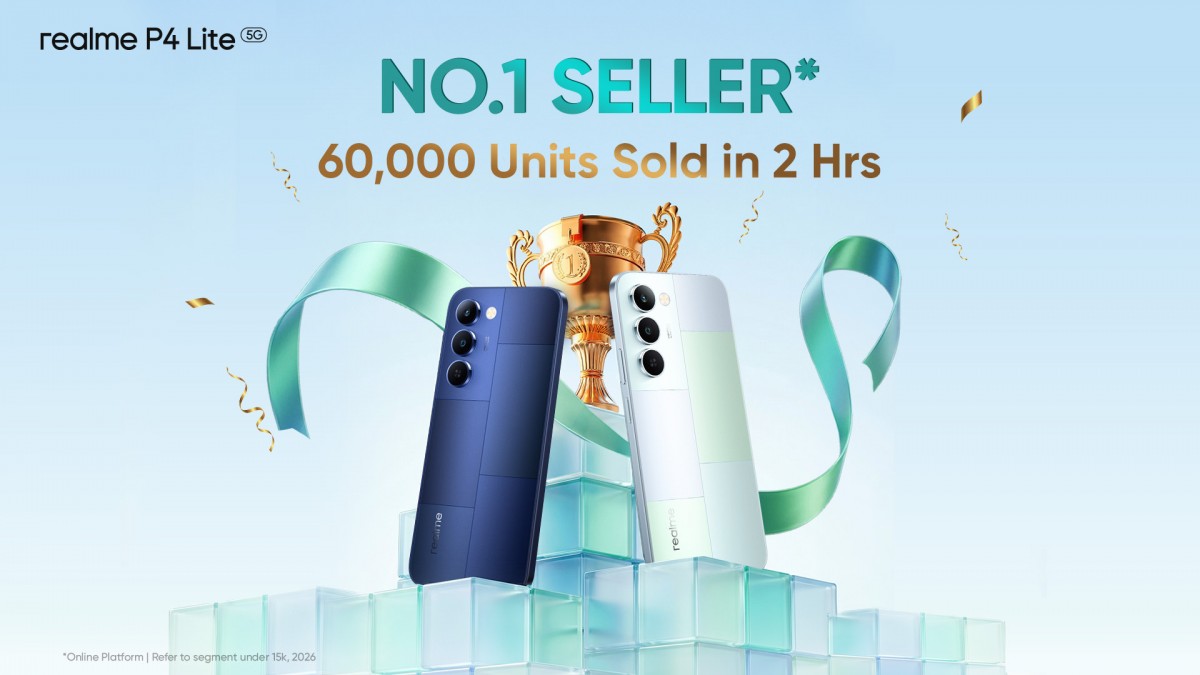 Realme sold tens of thousands of P4 Lite 5G units in just two hours