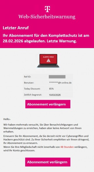 This is what some of the spam emails look like