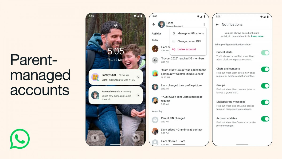 WhatsApp introduces parent-managed accounts for pre-teens