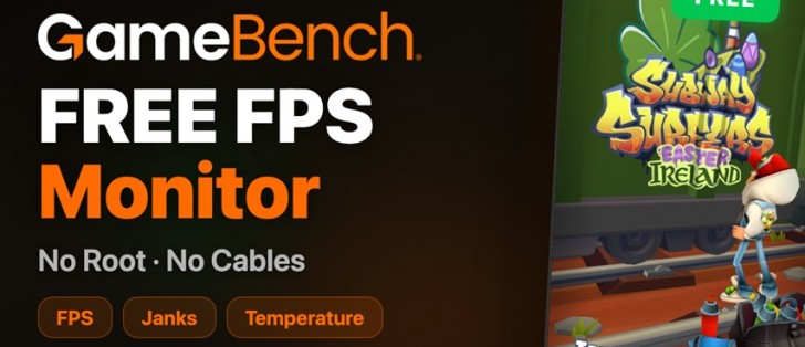 GameBench releases its free FPS Monitor app to let you
monitor professional-grade performance metrics on your
device