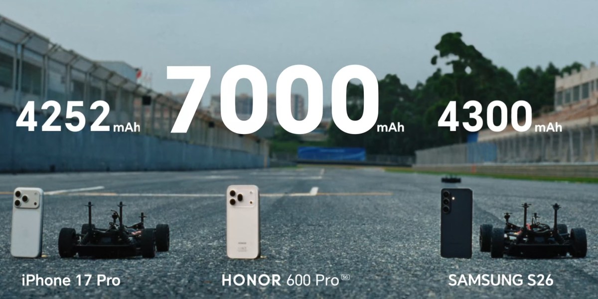 Honor 600 beats iPhone 17 Pro and Galaxy S26 in unusual battery test 