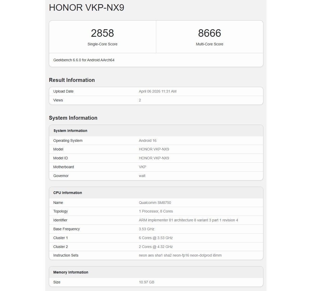 Honor 600 Pro runs Geekbench, confirms its chipset
