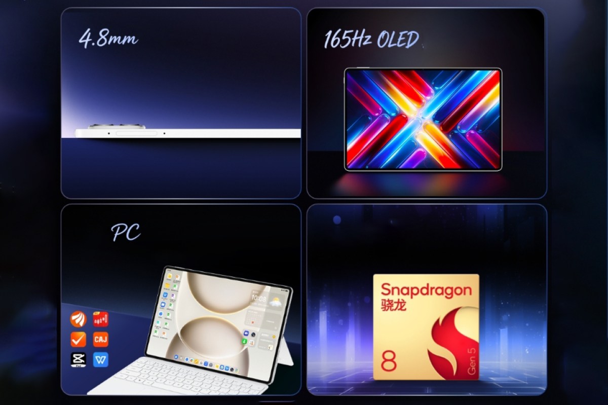Honor MagicPad3 Pro 12.3” announced with 165Hz OLED, SD 8 Gen 5 and 10,100mAh battery