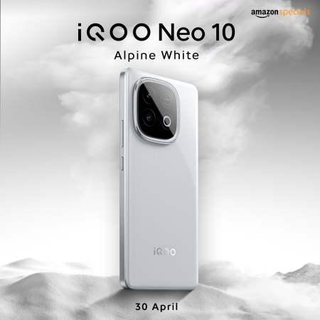 iQOO Neo 10 getting new colors in India, Alpine White model teased