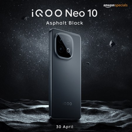 iQOO Neo 10 shown off in new Asphalt Black color