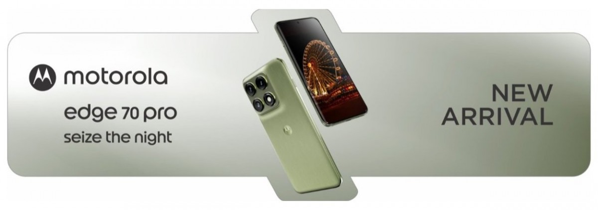 यहां लीक हुई मार्केटिंग सामग्री में मोटोरोला एज 70 प्रो है