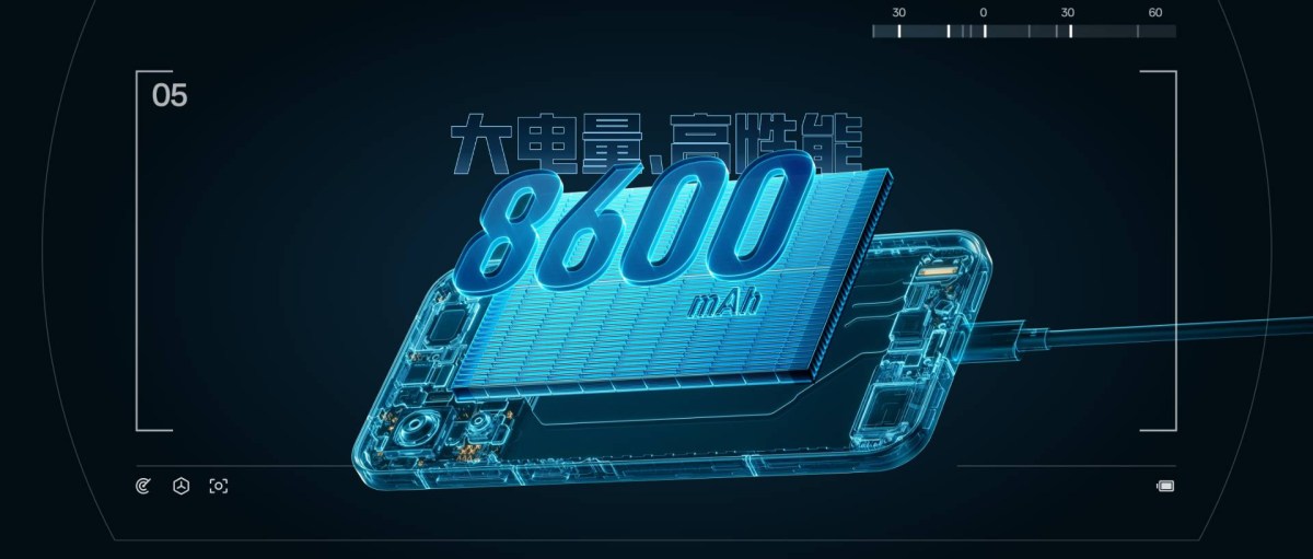 The OnePlus Ace 6 Ultra has a huge 8,600mAh battery with 120W fast charging