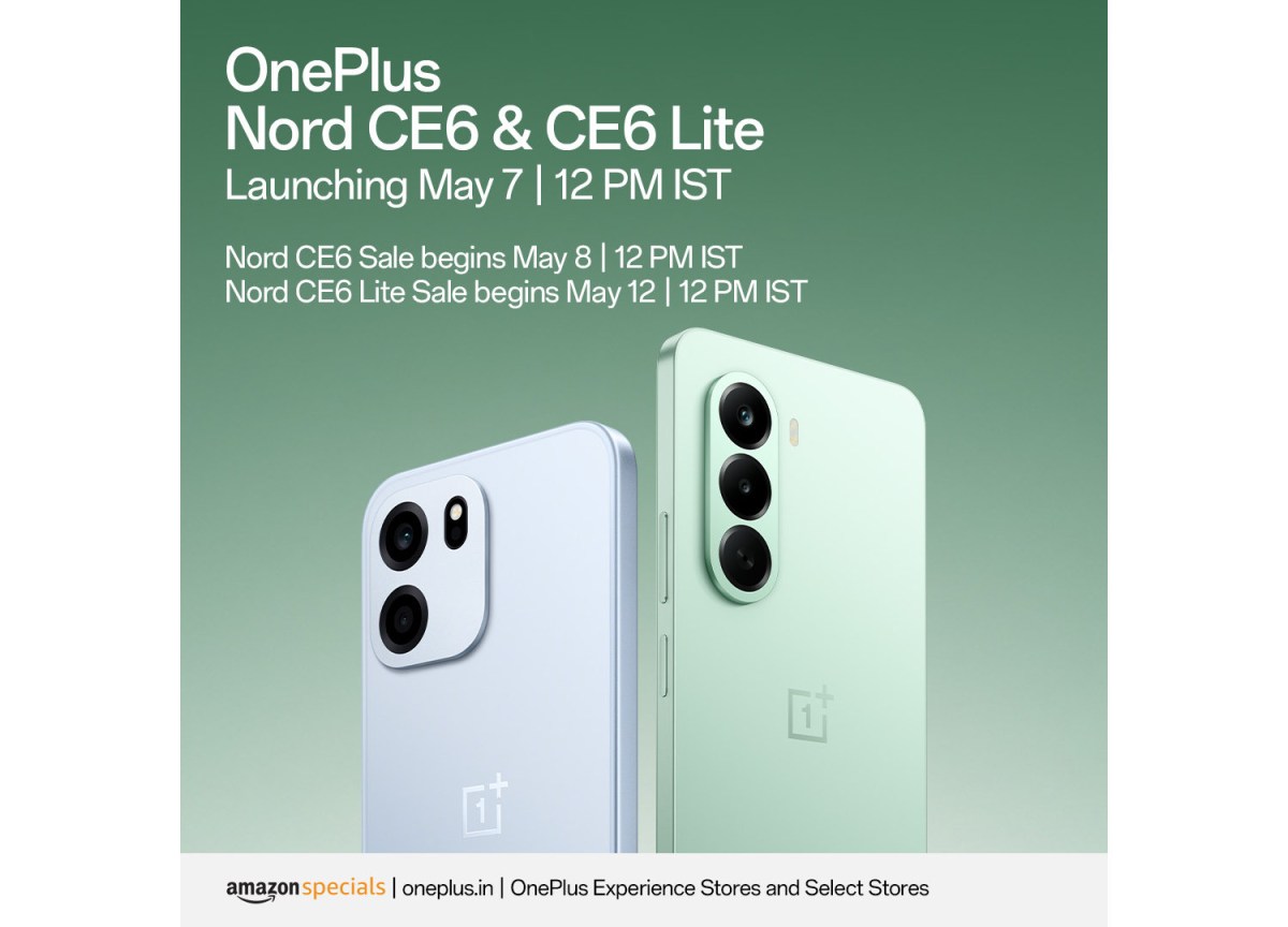 OnePlus Nord CE6 and OnePlus Nord CE6 Lite sales have started here