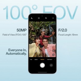 F33 Pro features a 50MP selfie cam with a 100° FOV