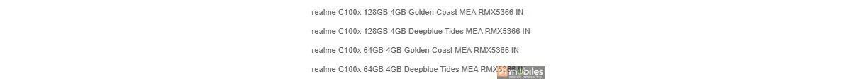 Realme C100x भी आने वाला है, पहली जानकारी लीक