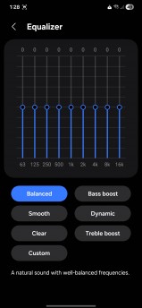 A 9-band equalizer is available