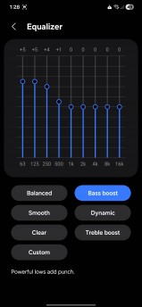 A 9-band equalizer is available
