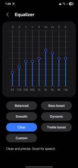 A 9-band equalizer is available