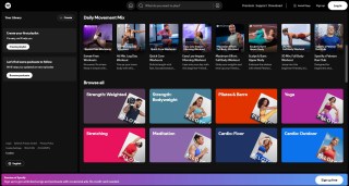Spotify's new Fitness hub