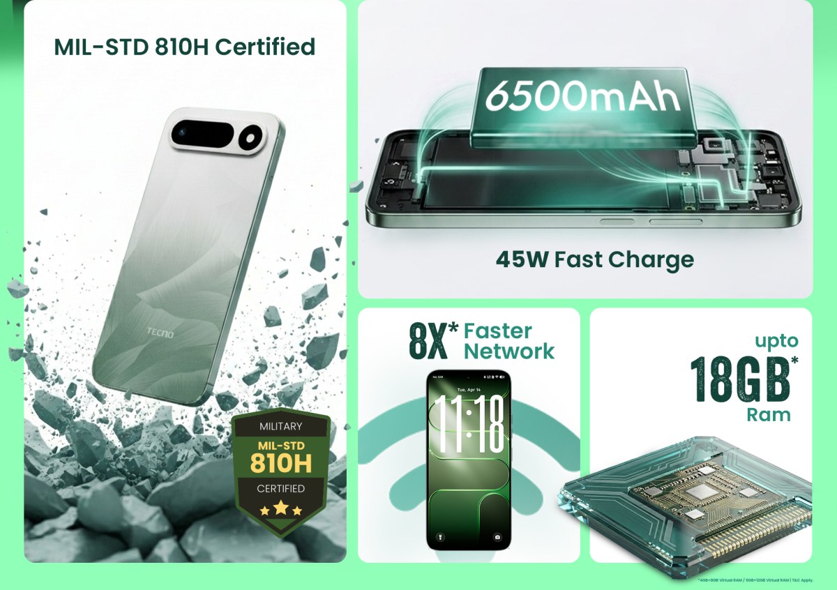 Tecno Pop X 5G unveiled with Dimensity 6400 and 6,500mAh battery with 45W charging