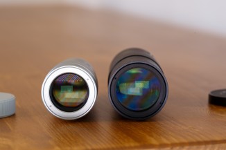 The new 200mm lens is much smaller than the old one