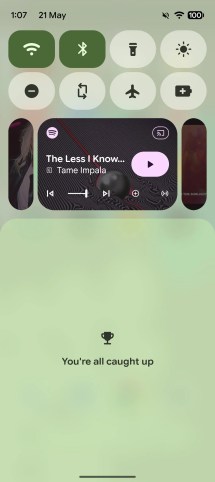 New media app switcher in Android 17
