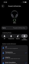 AirPods Max 2 software on an iPhone